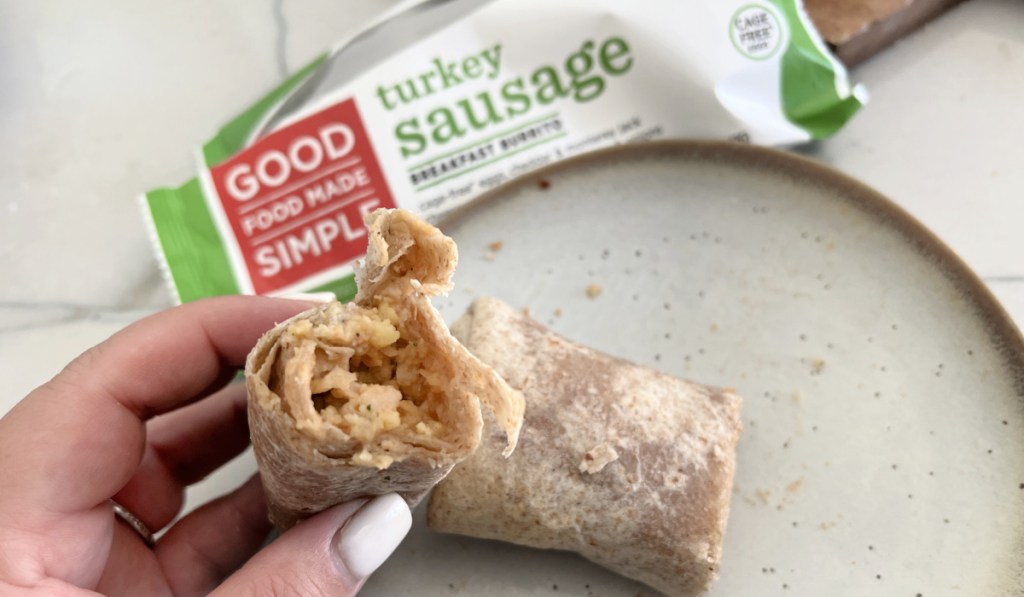 good food made simple frozen burrito 