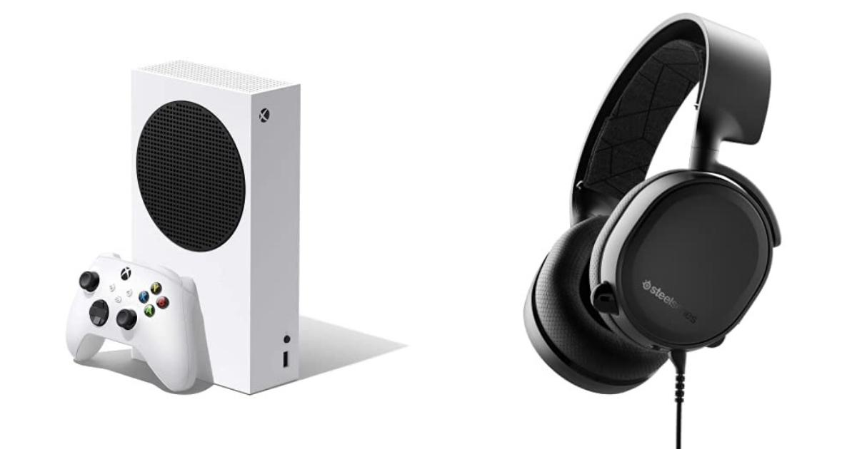 Xbox Series S + SteelSeries Arctis 3 Wired Gaming Headset (Black)