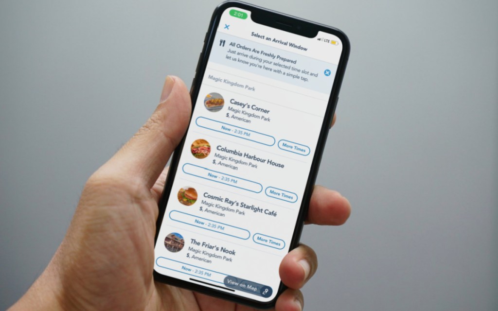 mobile order on my disney experience