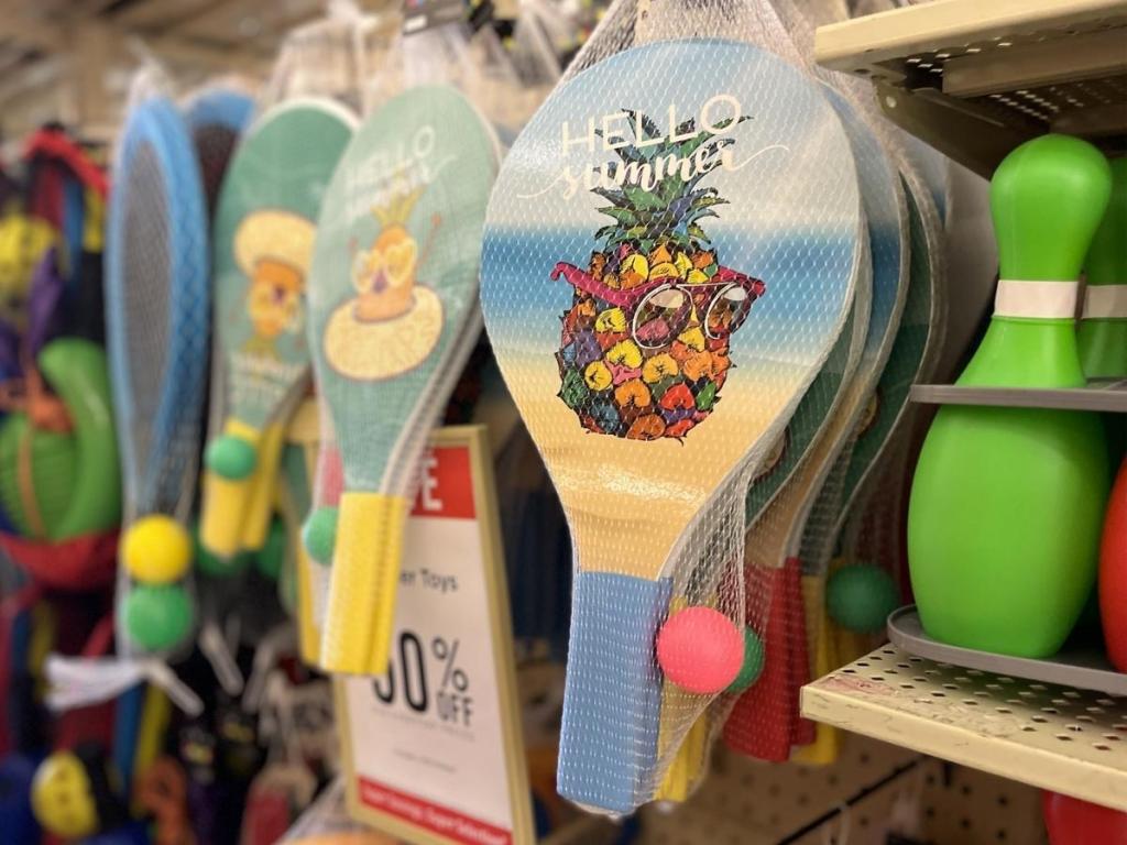 Hobby Lobby "Hello Summer" Pineapple Ping Pong Paddles