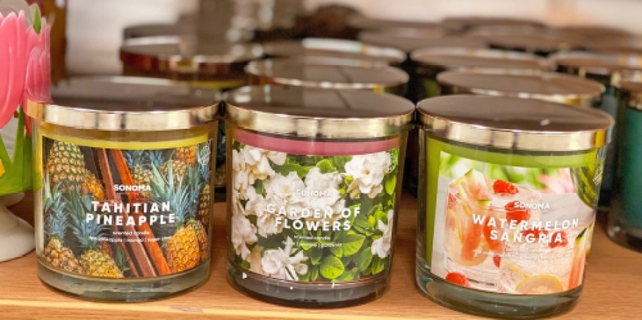 Kohl’s Sonoma 3-Wick Candles from $6 (Regularly $13)