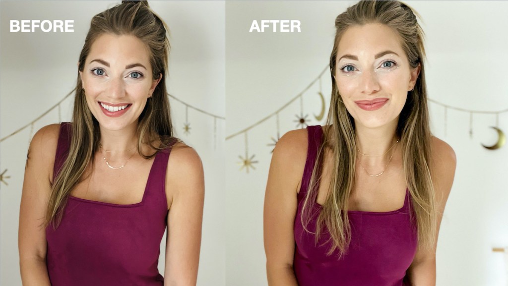 White Eyeliner TikTok Beauty Hack before and after