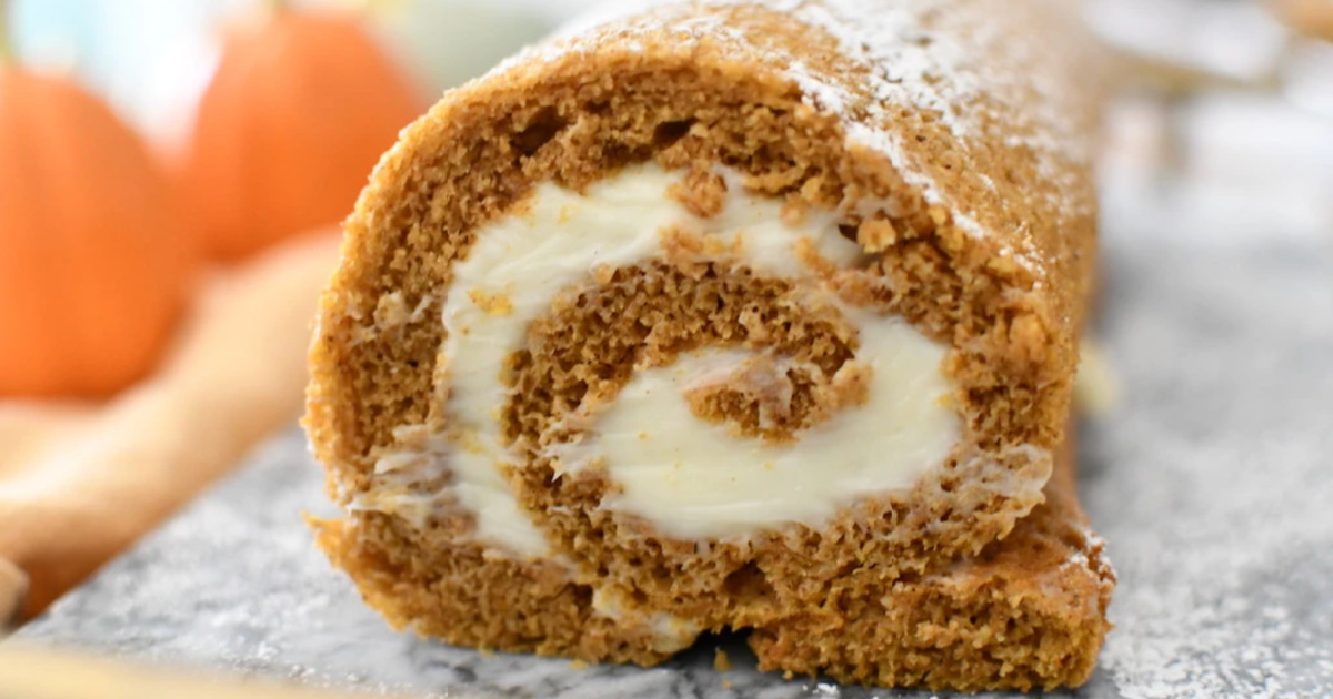 pumpkin roll up dessert