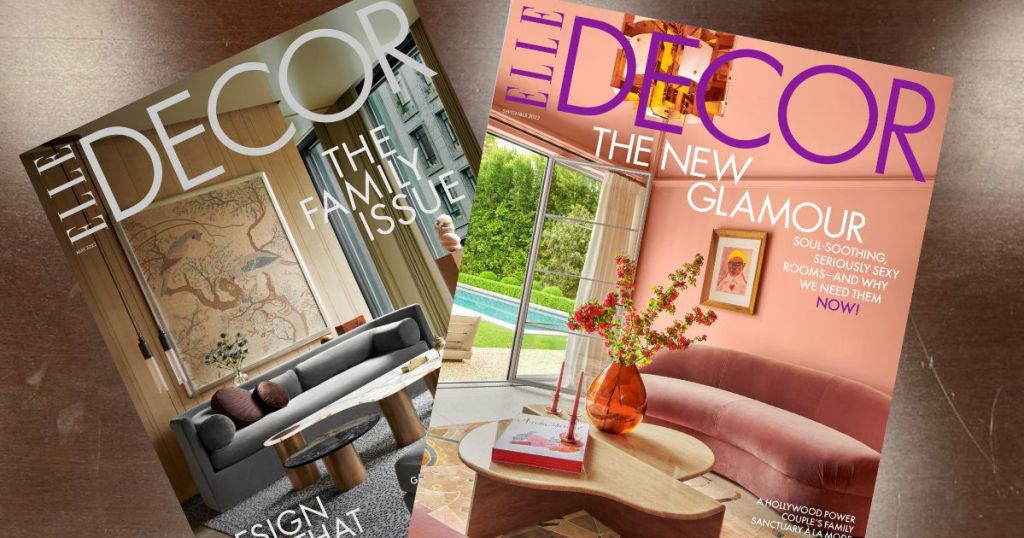 2 Elle Decor magazines