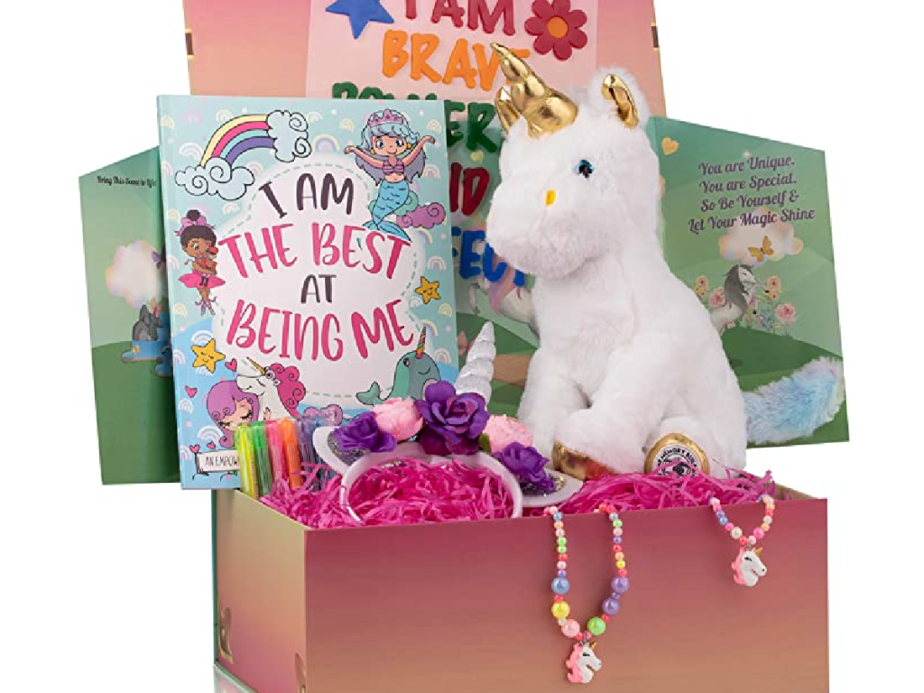 Unicorn Surprise Box packed with stuff