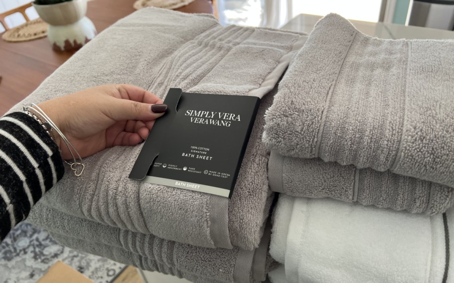 vera wang towels