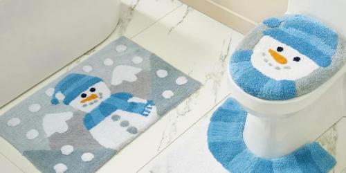 Christmas Bath Rug 3-Piece Sets Just $9.97 on Walmart.com (Regularly $18)