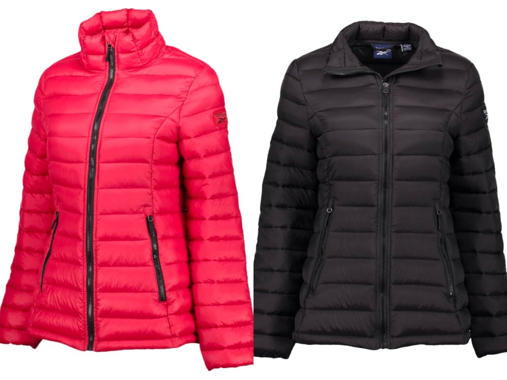 reebok women's puffer jackets