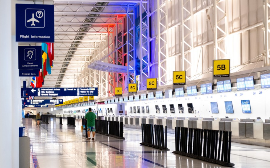 airport gates that are almost empty and flying at unpopular times is one way how to get cheap last minute flights