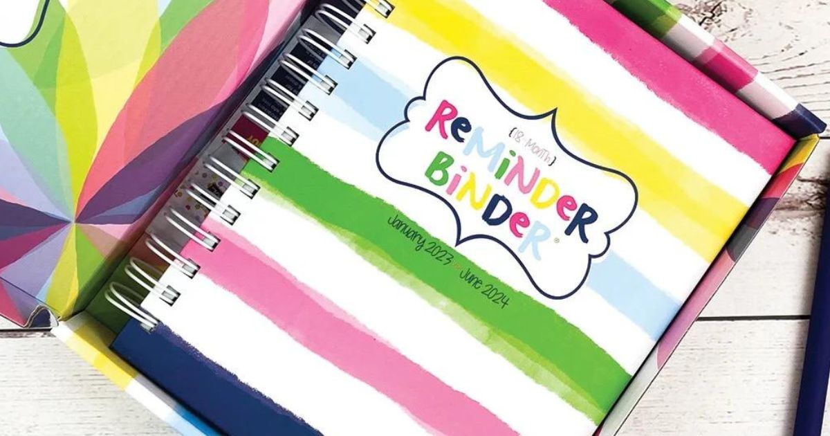 Reminder binder 2023 to 2024 in a box
