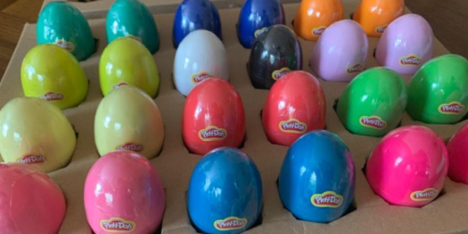Play-Doh Eggs 24-Pack Only $14.99 on Amazon | Candy-Free Easter Egg Hunt Idea!
