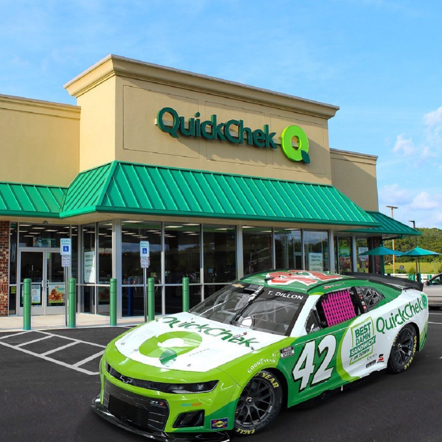 car advertising outside a quickchek