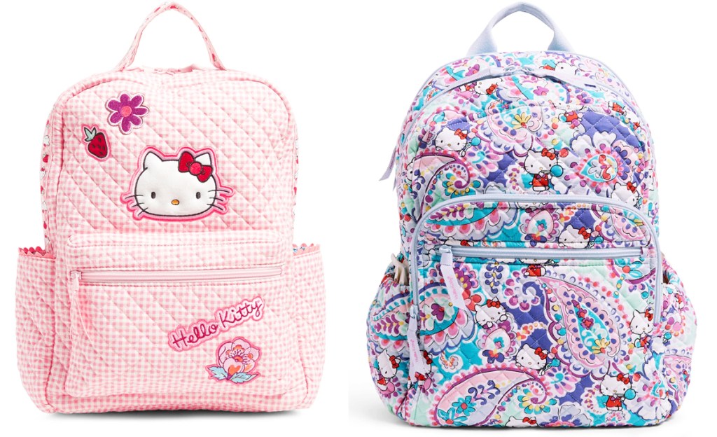 two vera bradley hello kitty backpacks