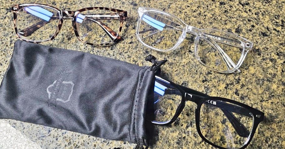 Blue Light Glasses 3-Pack Only $3.95 on Amazon