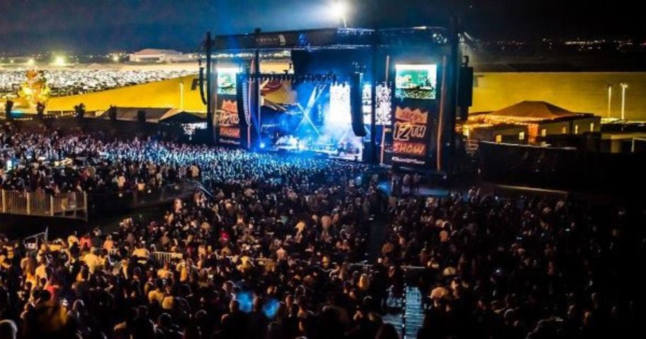 display of live nation concert
