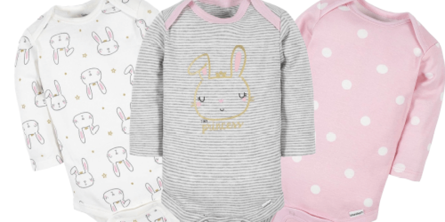 Gerber Long-Sleeve Baby Onesies 6-Pack Only $10 on Amazon (Reg. $23)