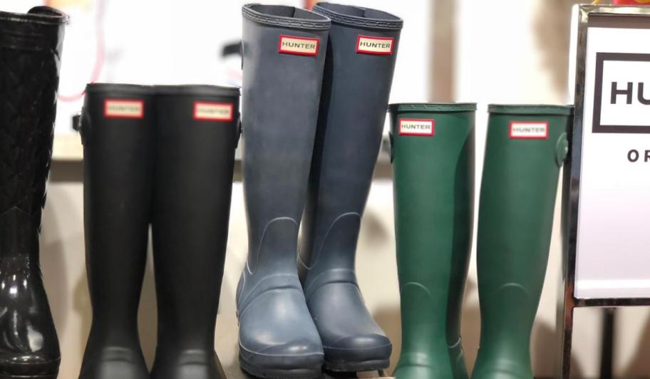 Hunter Women's Original Tall Waterproof Rain Boots in Dark Slate