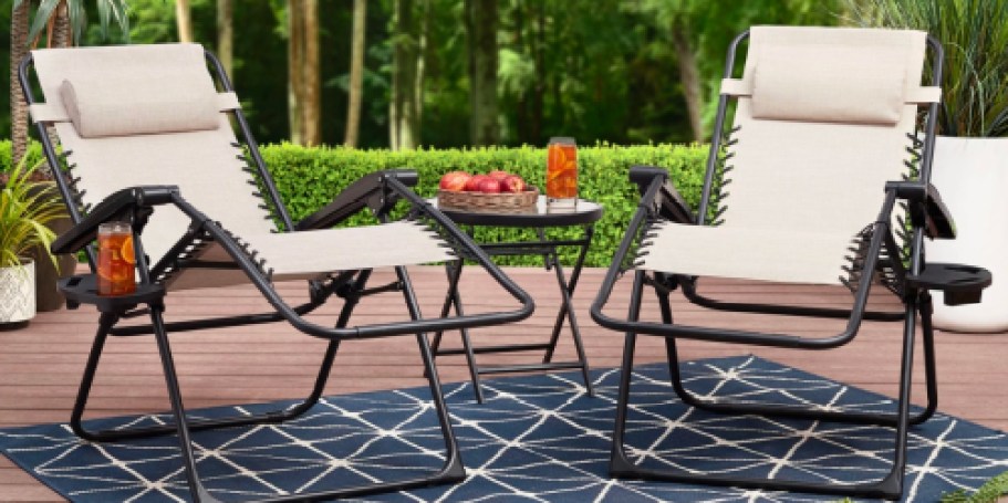 TWO Mainstays Zero-Gravity Chairs Only $59 Shipped on Walmart.com