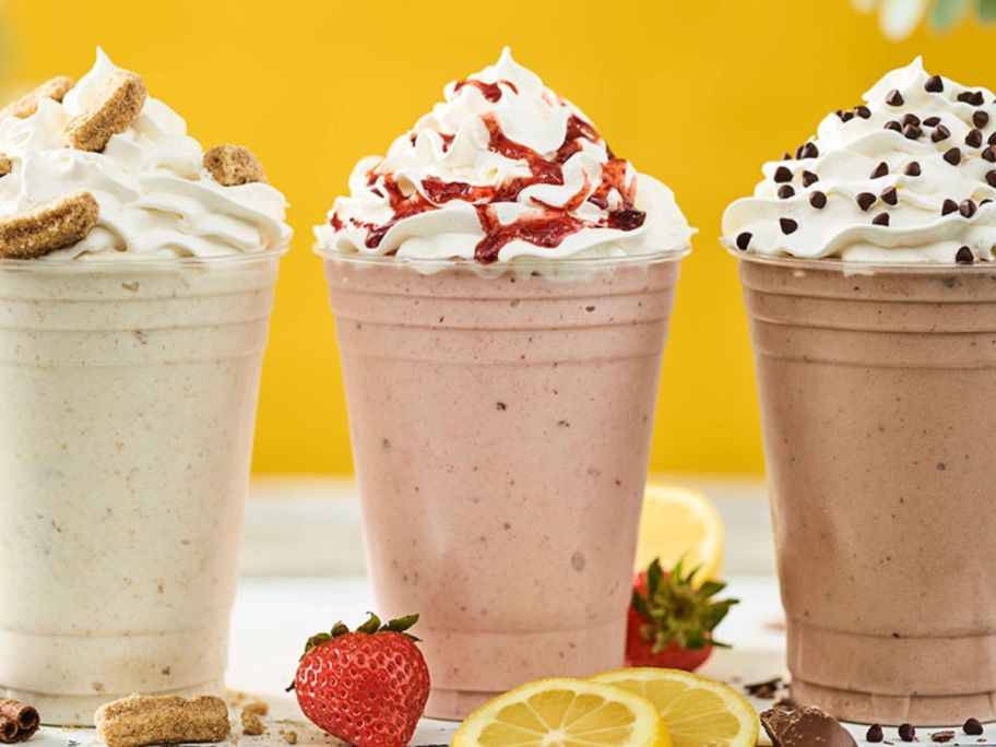 3 Smashburger Milkshakes