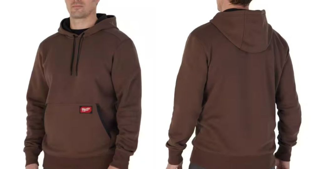 Men's Milwaukee Pullover Hoodie in Brown 
