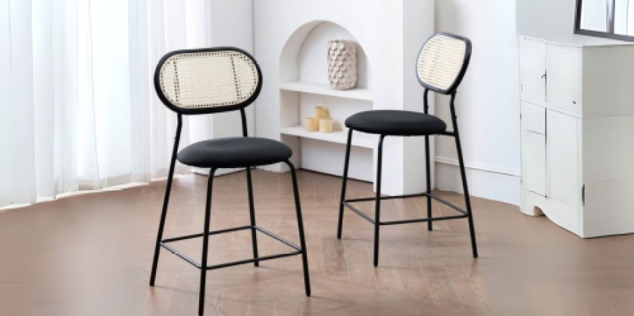 TWO Rattan Barstools Only $48 Shipped on HomeDepot.com