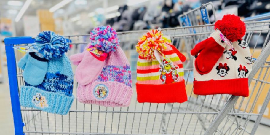 Kids Character Beanie & Mitten Sets Only $8.98 on Walmart.com (Fun Stocking Stuffer)