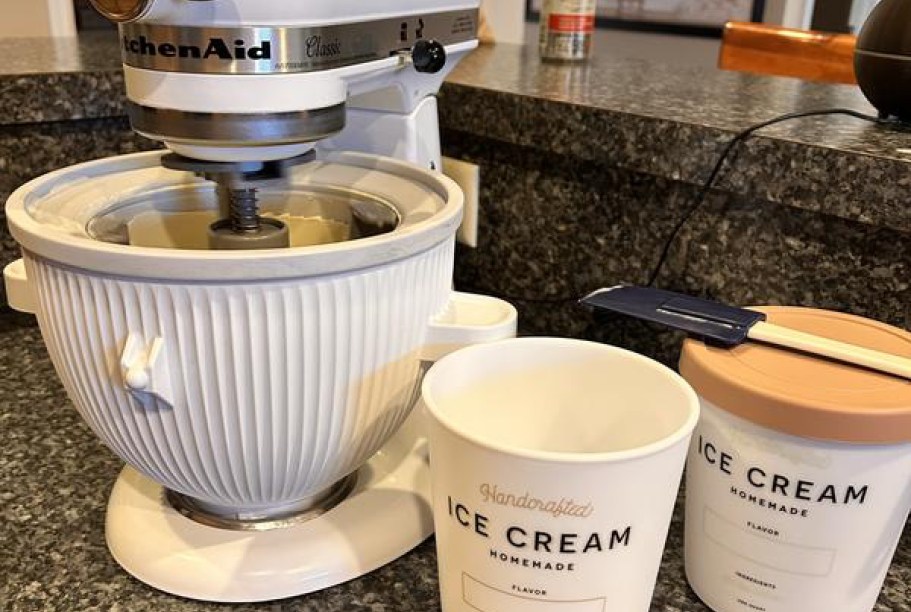 KitchenAid Ice Cream Maker Attachment + Scoop from $55.48 Shipped (Reg. $99!)