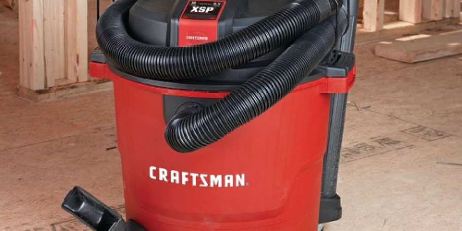 Craftsman Wet/Dry Shop Vacuum w/ Accessories Only $29.98 on Lowes.com (Reg. $60)