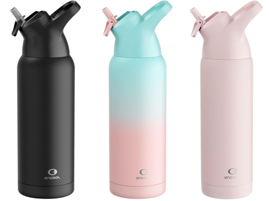 3 stainless steel water bottles