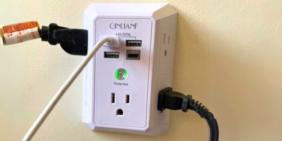Wall Outlet Extender & Surge Protector Just $9.48 Shipped for Amazon Prime Members
