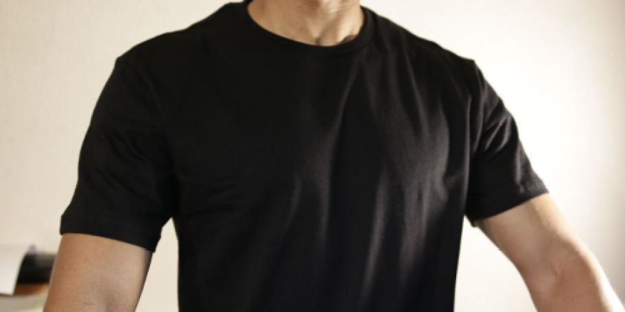 Amazon Essentials Men’s T-Shirts 6-Pack Just $17 Shipped (Under $3 Each!)