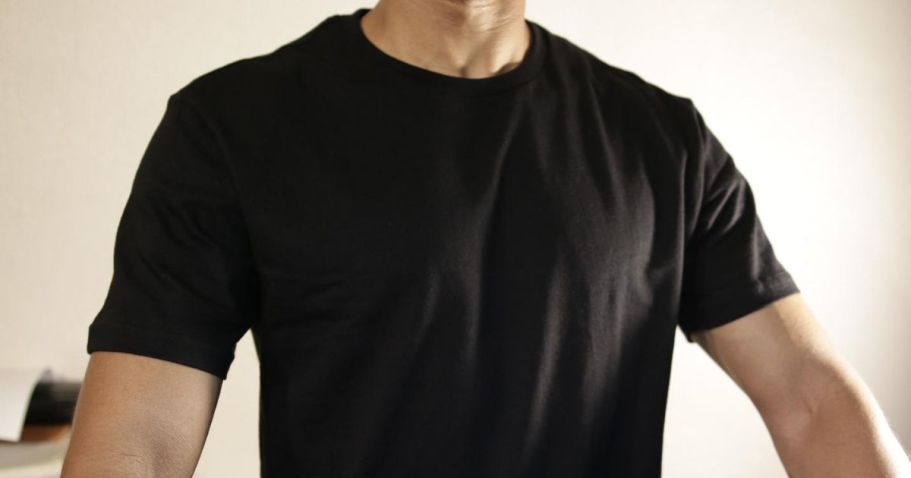 Amazon Essentials Men’s T-Shirts 6-Pack Just $17 Shipped (Under $3 Each!)