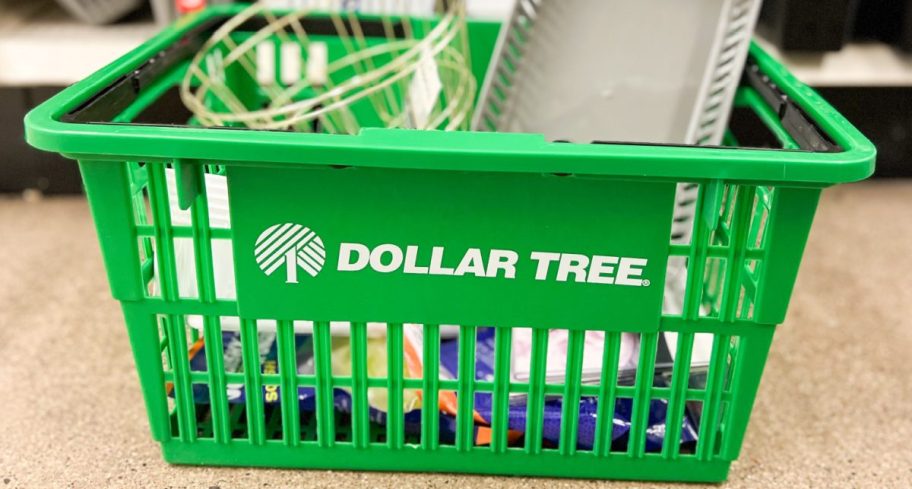 storage items in dollar tree basket