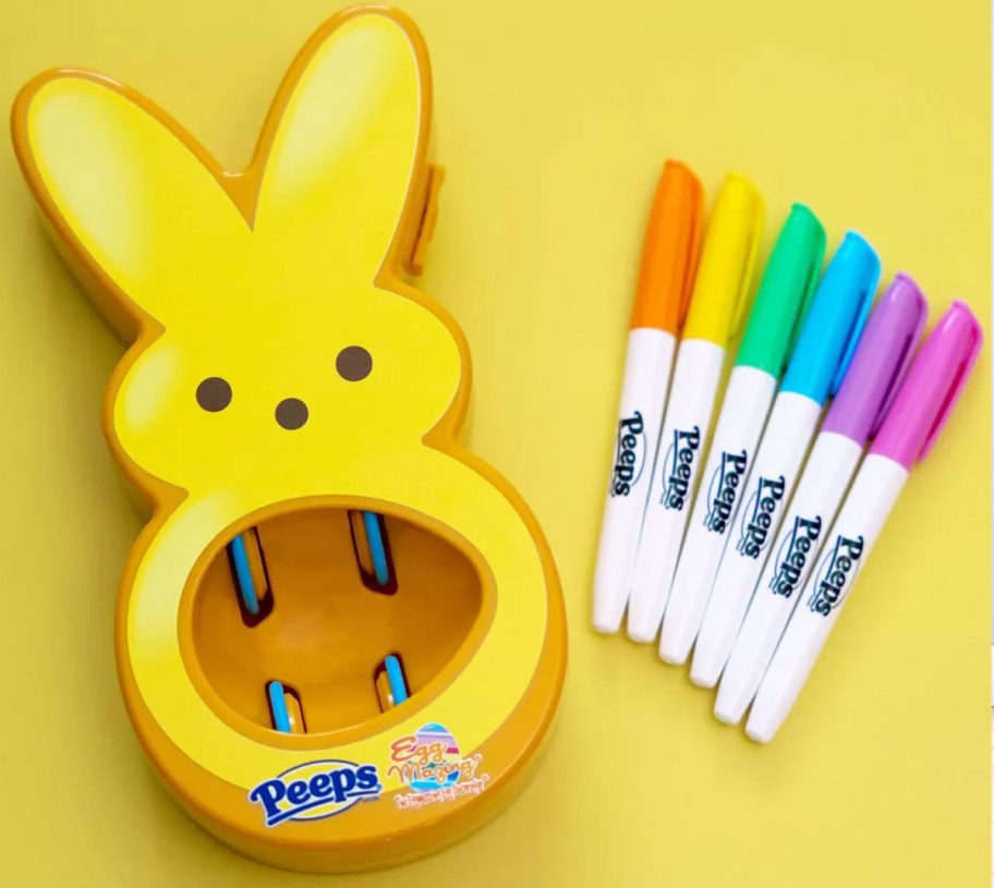 yellow peeps eggmazing egg decorator and set of markers