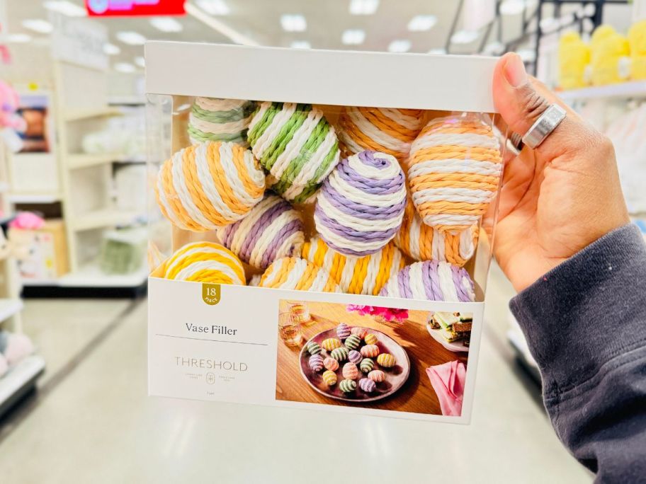 Threshold Easter Egg Decorative Filler in hand in store