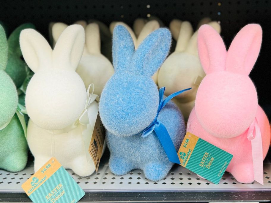 Way to Celebrate Easter 9" Flocked Bunnies