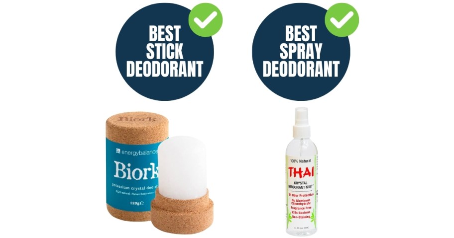 stock photos of the best stick and spray deodorants