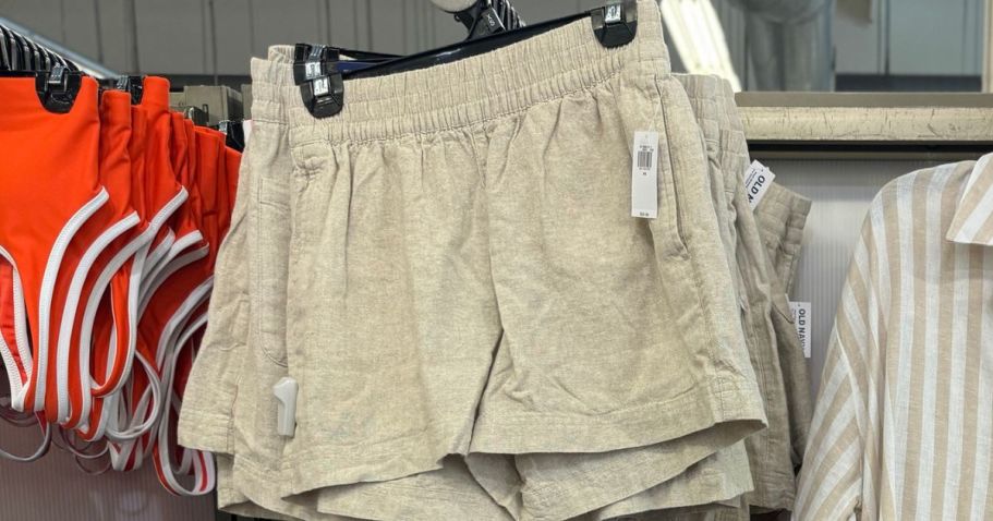 Old Navy Linen Blend Shorts from $8 – Today Only!