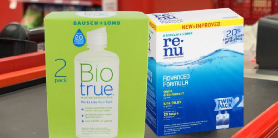 FOUR Bausch + Lomb Contact Solution Bottles ONLY $8 on Walgreens.com (Reg. $36)