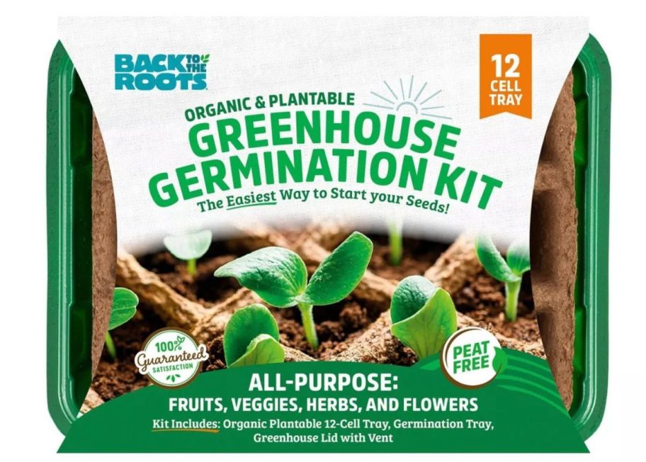 Back to the Roots Organic & Plantable Greenhouse Germination Kit stock image