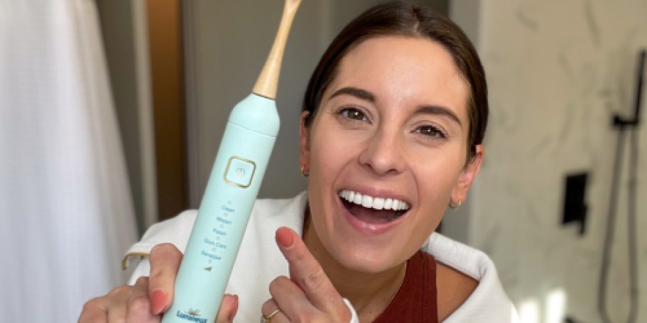 Lumineux Sonic Electric Toothbrush Only $25 Shipped on Amazon (Reg $75)