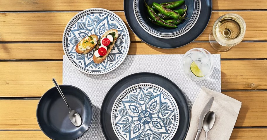 Member's Mark 12-Piece Bamboo Melamine Dinnerware Set