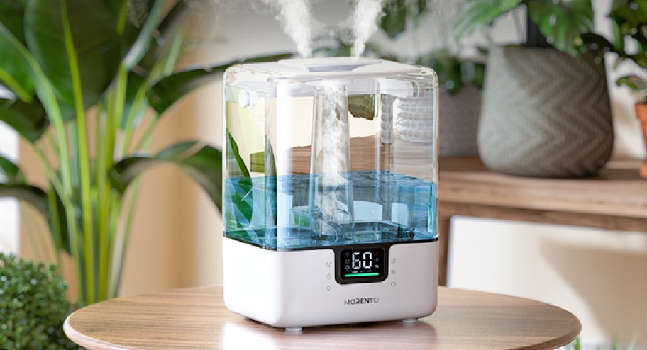 Morento Smart Humidifier displayed on top of the table