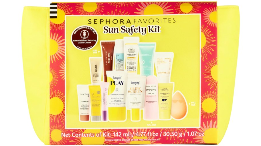 yellow Sephora Favorites Sun Safety Kit