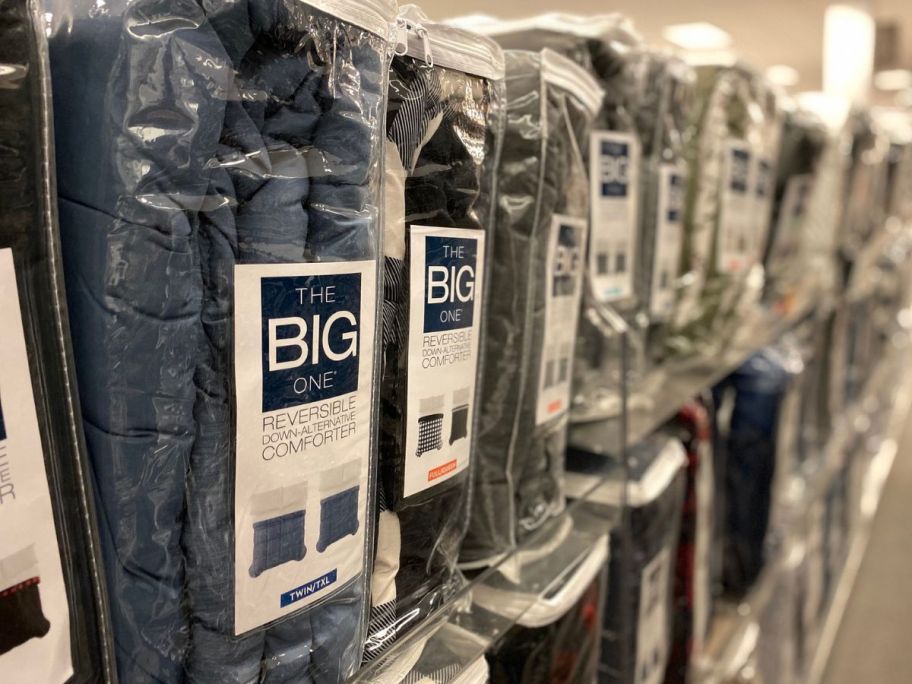 The Big One Comforters on the shelf at Kohl's