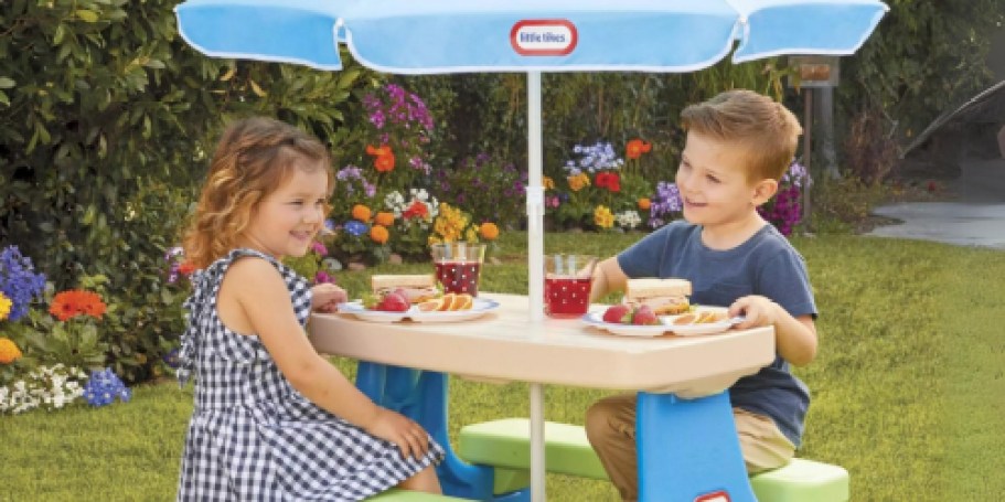 Little Tikes Picnic Table w/ Umbrella Just $49.49 Shipped on Amazon or Walmart
