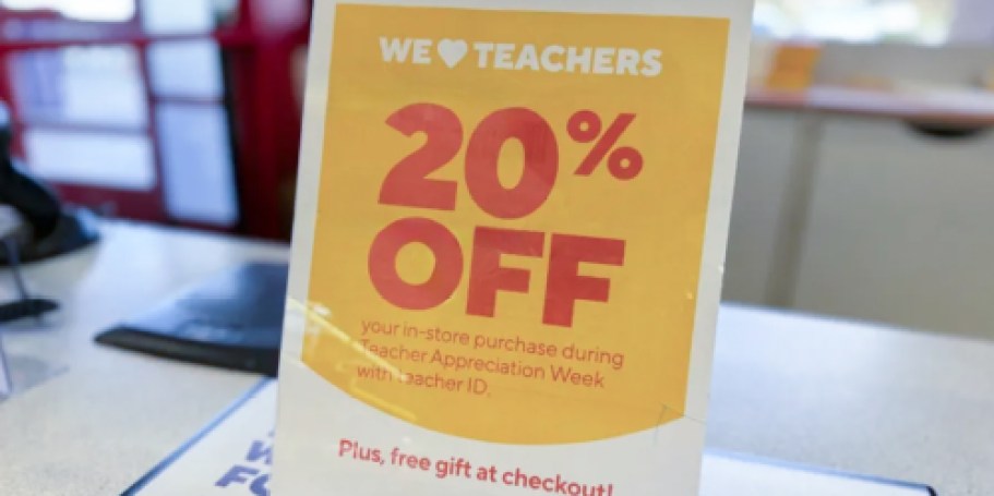 Staples Teacher Appreciation Week | 20% Off Coupon + FREE 12-Pack of Pens!