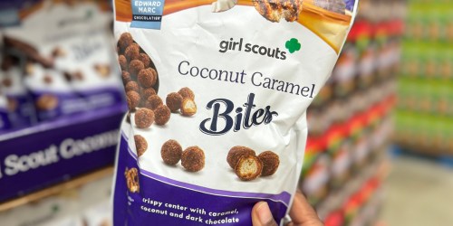 HUGE Girl Scouts Coconut Caramel Cookie Bites 20oz Bag Only $8.99 at Costco