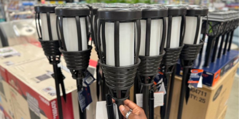 Solar Outdoor Flicker Flame Tiki Torch Just $19.98 on Lowes.com (Regularly $30)