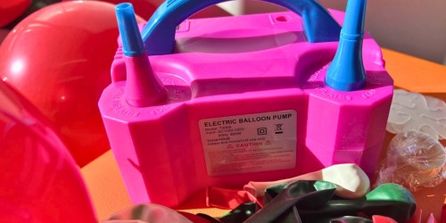 Electric Balloon Pump Only $11.99 on Amazon (Reg. $30) – Perfect for Balloon Arches!
